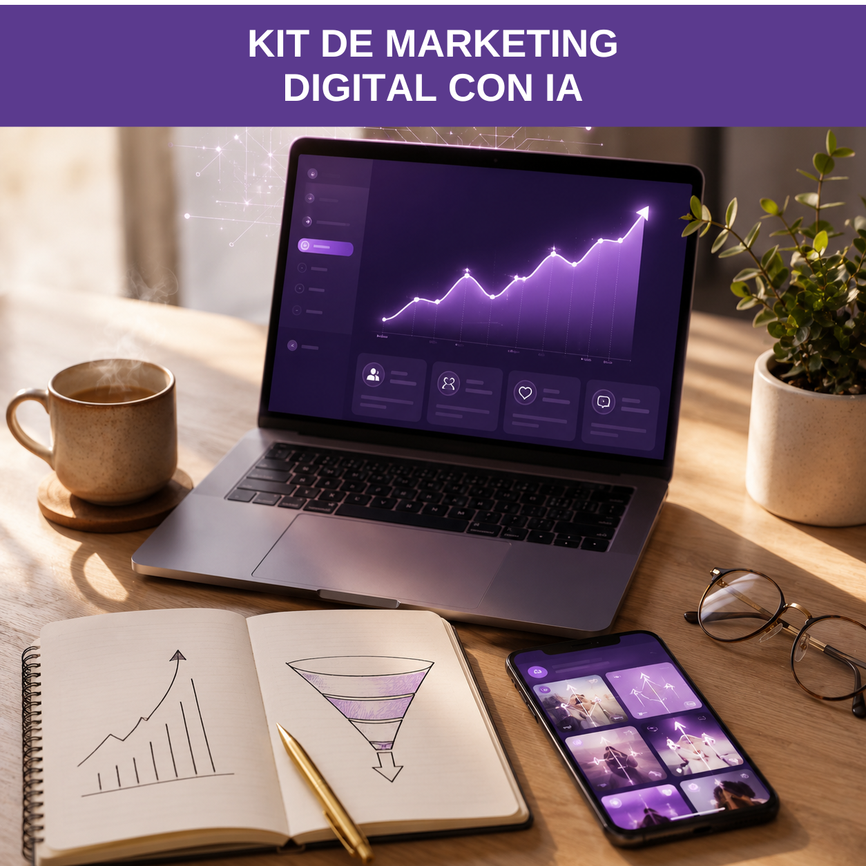 Kit de marketing digital con IA